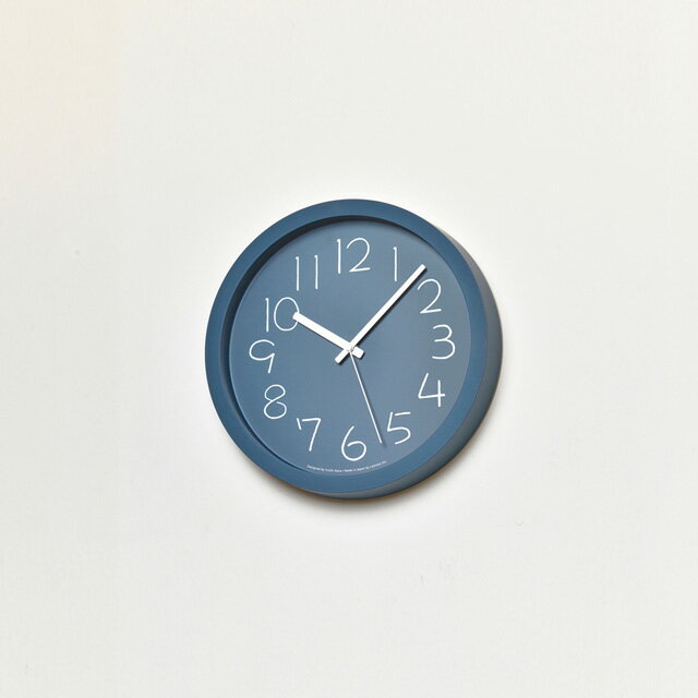 CHALK(チョーク) ネイビー 掛け時計 レムノス タカタレムノス デザインクロック 掛け時計 掛時計 置き時計 電波時計