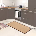 木目調電気キッチンマット 45×120 | キッチンマット フローリング調 防水 一人用 暖房器具 冬 暖房機 部屋 あったかグッズ フローリング マット 日本製 ラグ 電気カーペット 電気マット ホットマット 冷え性 グッズ 足元 キッチン用品 便利グッズ キッチン キッチン雑貨