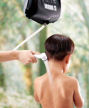 防災グッズ 小さく保存!ストッパー付シャワーバッグ 20L | ポータブルシャワー 簡易シャワー ウォーターシャワー 携帯用シャワー 海水浴 アウトドア キャンプ ポータブル シャワー 携帯 防災 アウトドアシャワー プール 持ち運び 海 非常時 防災用品 災害用品 避難グッズ