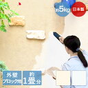簡単 練り済み 漆喰 外壁 ブロック用 5kg 約1畳分 約2平米 | 屋外 壁 壁紙 屋根 diy 壁材 コンクリート 塗装 練り漆喰 リフォーム ペイント ...