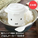 【エントリーポイント5倍7/19(土)20:00~7/26(土)01:59まで 】 簡単 レンジ調理 ご飯 メーカー ミッフィー 1合炊き UDG1 日本製 スケーター | 電子レンジ 1合 炊飯 電子レンジ調理器 miffy 電子レンジ調理機 電子レンジ調理器具 米 炊く 1人前 2人前 お米 白