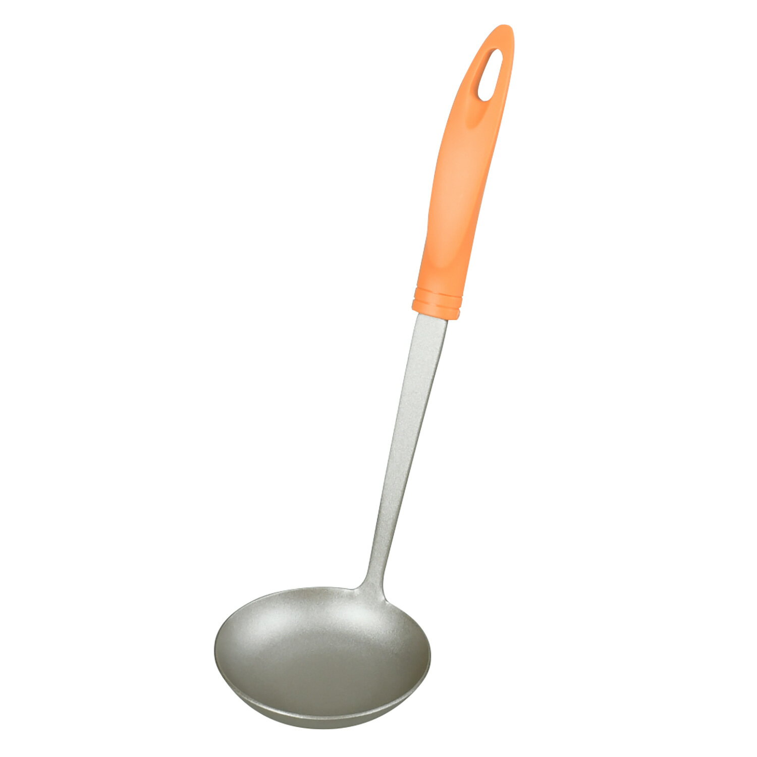 Soup Ladle （Holed） - ふっ素樹脂加工 軽いね お玉＜大＞ （オレンジ） | キッチン雑貨 調理器具 製菓器具 台所用品 おしゃれ キッチンツール お玉 おたま キッチン用品 キッチングッズ 便利グッズ 食洗機対応 クッキング 調理 生