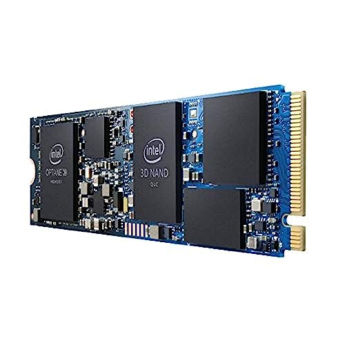 1TB SSD + 32GB Optane Memory Intel インテル H10 内蔵型 M.2 PCIe3.0 x4 NVMe 2280 3D QLC 3D XPoint採用 R:2400MB/s W:1800MB/s バルク HBRPEKNX02