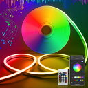 SPAHER LEDテープライト USB RGBIC チューブライト 防水 APP制御 リニア発光 調光調色 音声同期 曲がりやすい 切断可能 タイマー 取付簡単 ストリップライト ネオンライト 間接照明 目に優しい DIY 飾り 5V(5メートル)