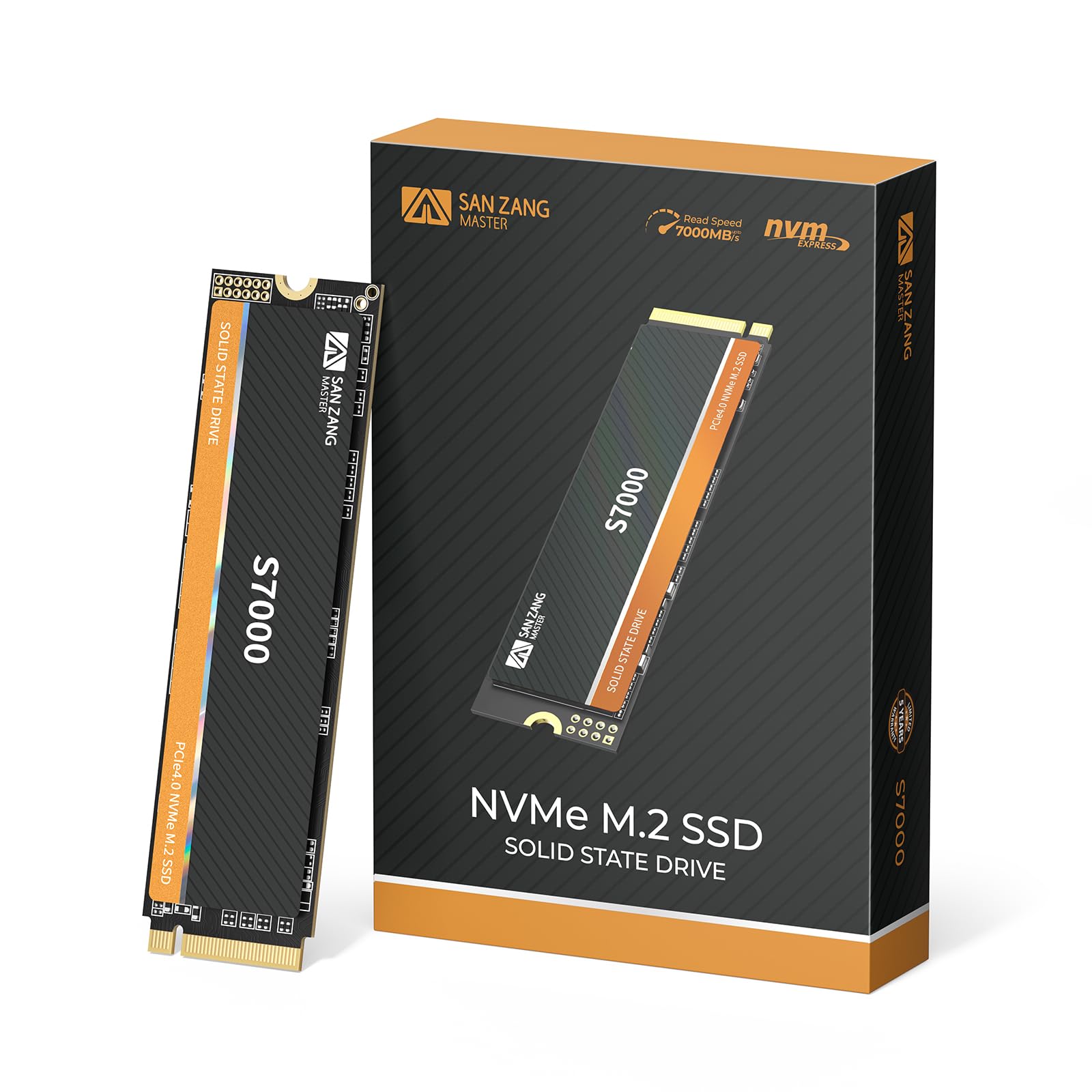 SANZANG MASTER S7000 SSD 1TB NVMe M.2 PCIe Gen 4x4M.2 2280 3D NAND NV...