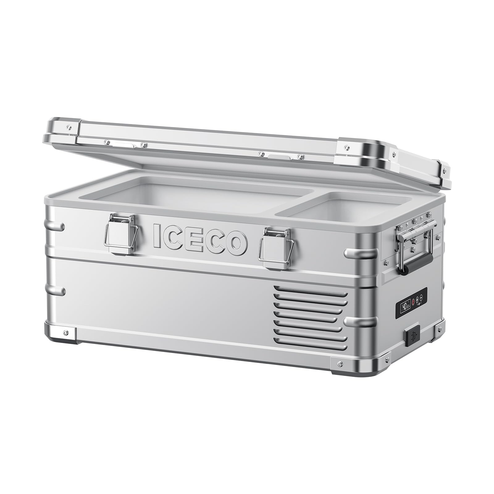 楽天生活応援ショップ　楽天市場店ICECO APL20 車載冷蔵庫 20L -20℃?20℃ 軽量アルミ製 ポータブル冷蔵庫 5年品質保証 低動作音 急速冷凍 アプリ制御 3WAY電源対応 DC12V/24V AC100V 家 車中泊 アウトドア キャンプ