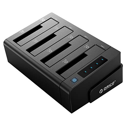 ORICO USB3.0 HDDP[X N[@\t 2.5 / 3.5C` SATA HDD/SSD Ή 4xC n[hfBXNP[X Hsv 10TB*4Ή dA_v^[t ubN 6648US3