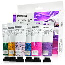 アクリル絵の具 アクリル顔料 輝く6色セット 速乾 耐久 チューブ 75ml 手作り 布/石/ガラス/セラミックに描ける 子供用 イラスト 塗り絵 クラフト 美術 画材 宿題 初心者 専門家