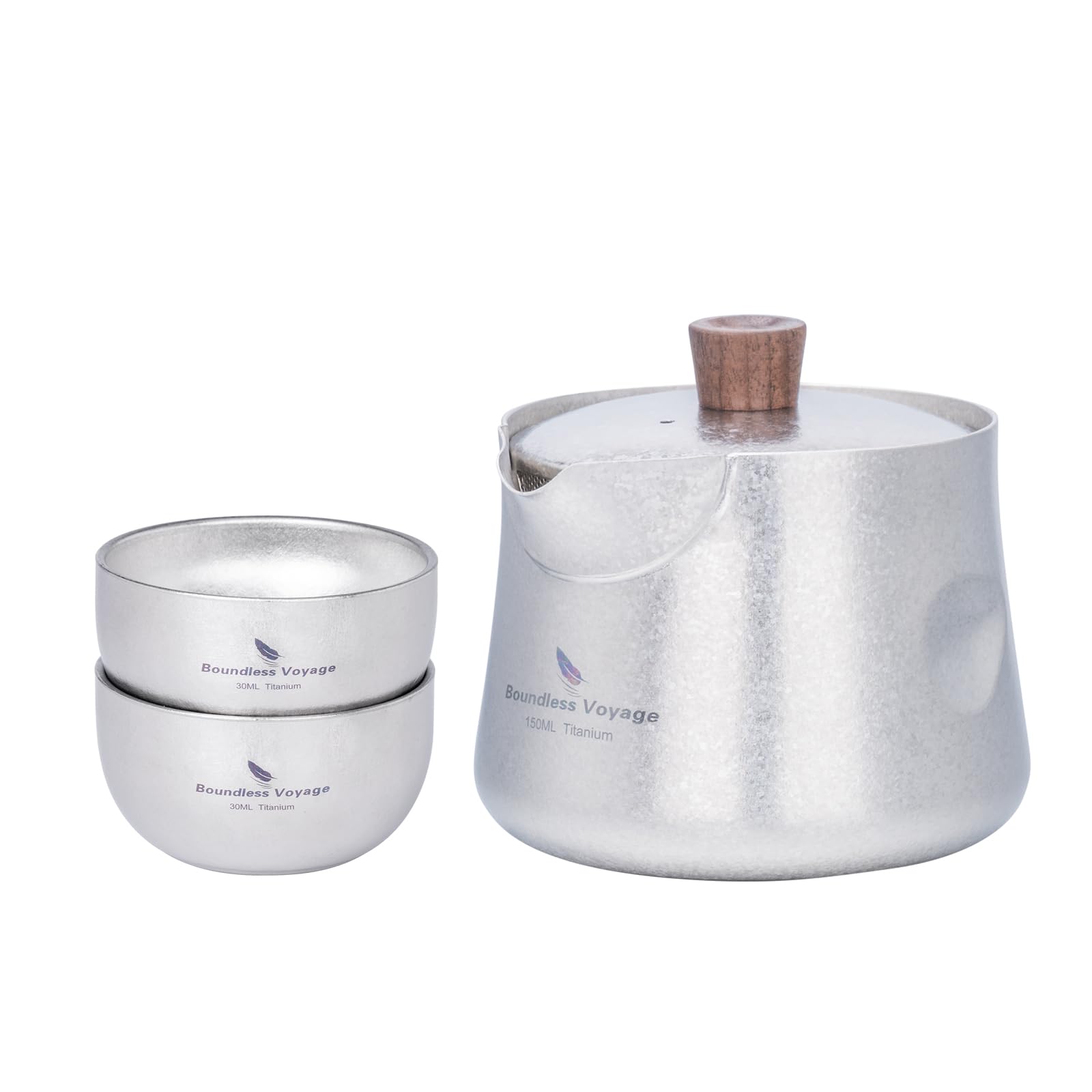 Boundless Voyage チタン急須湯呑みセット ティーポット おしゃれ 耐熱 二重構造 急須 小さい 150ml お..