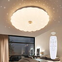 LED シーリングライト 星空効果 LED シーリングライト 30W 調光調色タイプ 4~6畳 常夜灯 天井ライト インテリア リビング 照明器具 電球色 昼光...