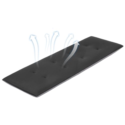 Shinnwa 竹炭入り 高反発 長座布団 除湿 消臭 お尻が痛くならない クッション 超通気 メッシュカバー ..