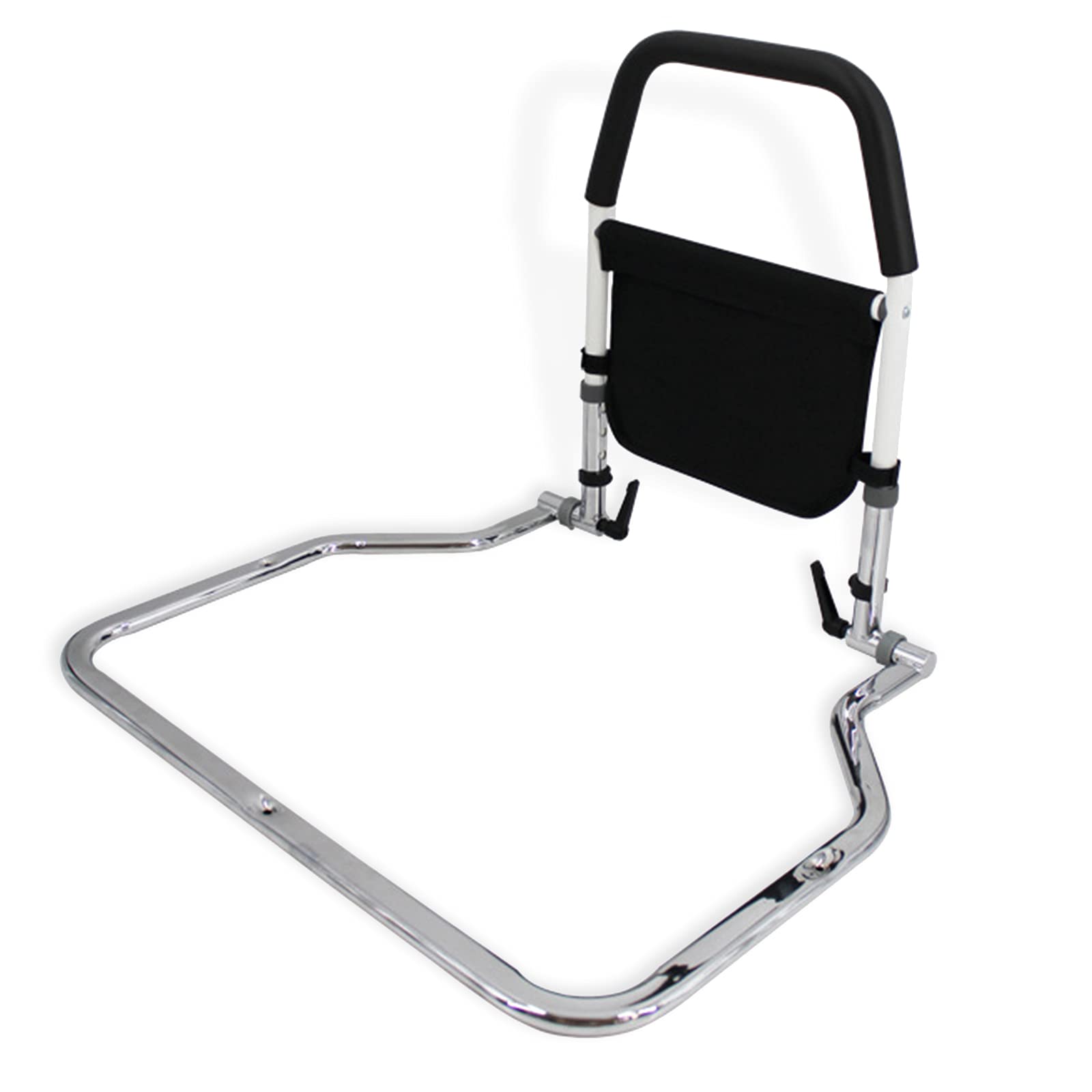 BQKOZFIN ベッド用 起き上がり手すり ベッド 手すり 立ち上がり補助 4段階高さ調節可能 介護用品 ベッ..