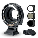 JJC EF-EOS M ドロップインフィルターマウントアダプター CPLフィルター + 可変式NDフィルター (ND3-ND500調整可能) 付き Canon EF/EF-Sレンズ→ EF-M マウント転換 Kiss M2 Kiss M EOS M200