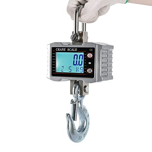 Bonvoisin 吊りはかり クレーンスケール 1000kg デジタル吊り下げ秤 埠頭 屠殺場 農場 工場 コンパクト 日本語マニュアル付き 電池別売り
