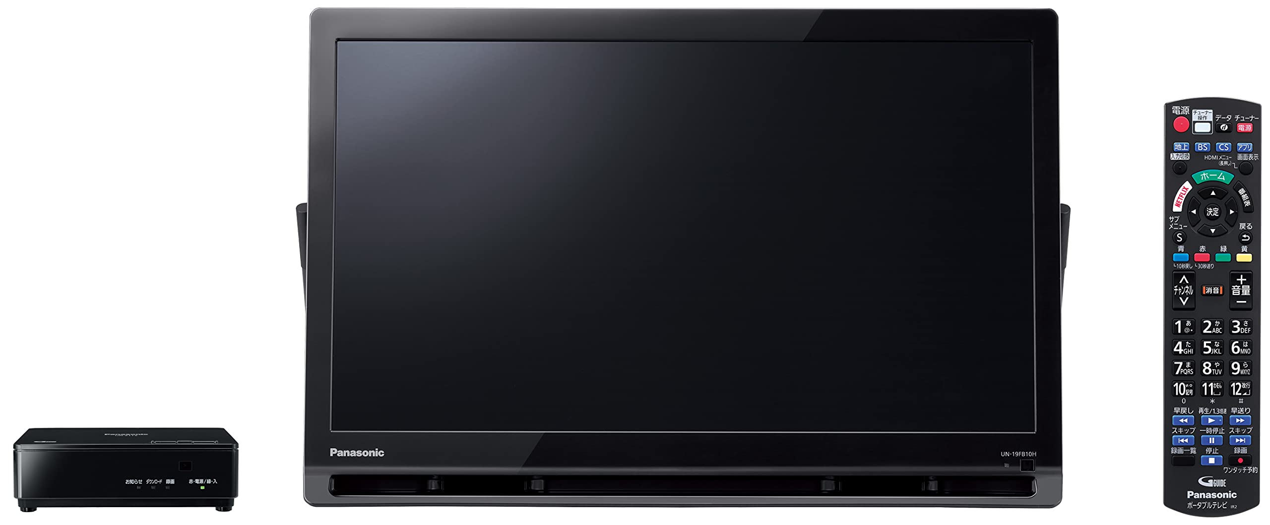 楽天生活応援ショップ　楽天市場店パナソニック 19V型 ハイビジョン ポータブル 液晶テレビ インターネット動画対応 プライベート・ビエラ ブラック UN-19FB10H