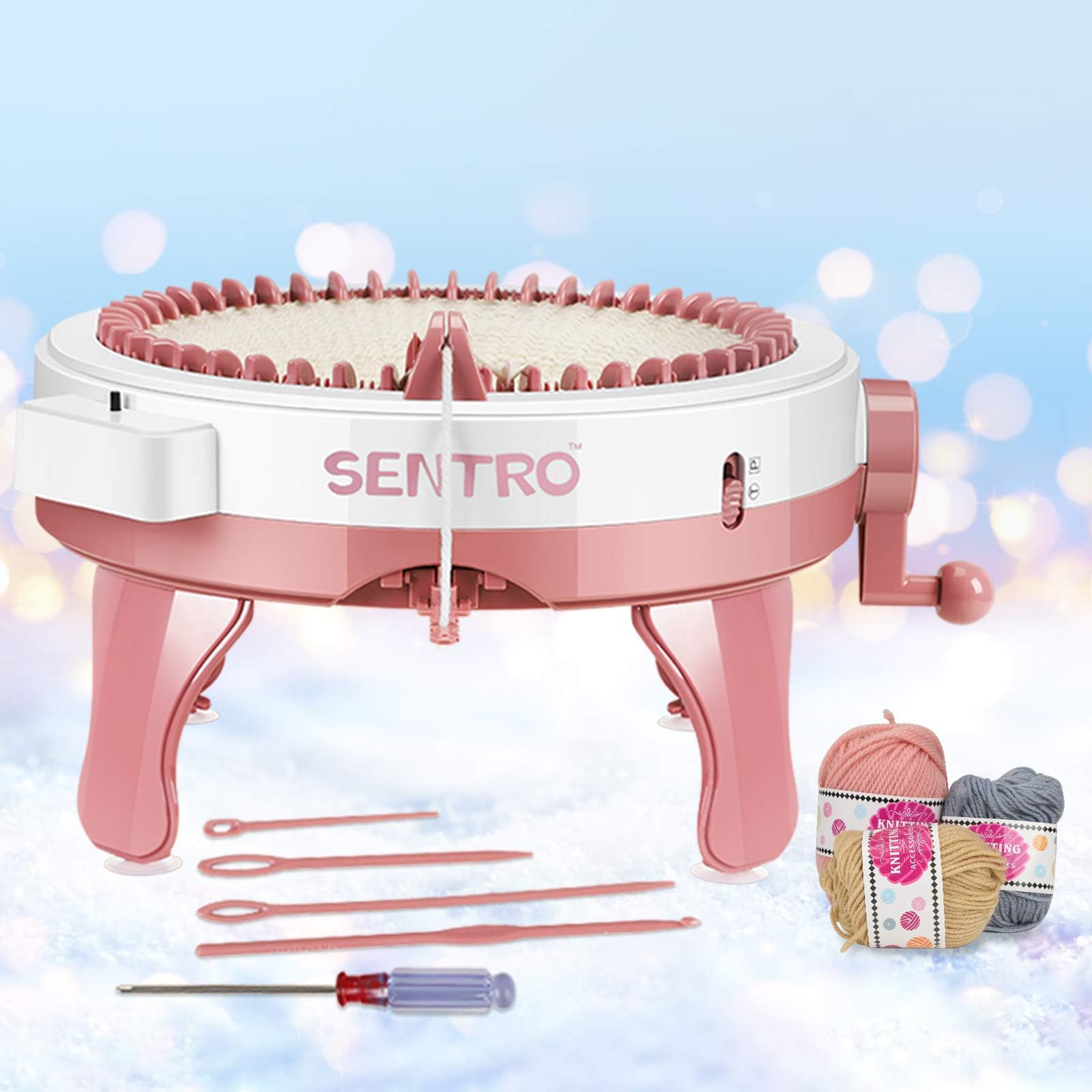 48針編み機 編み機 列カウンターが付き編み機 二つ製織モード ラウンド織機をスマートに織る織機 大人と子供のためのダブルニット織機 キットを回転させる編みボードのサムネイル