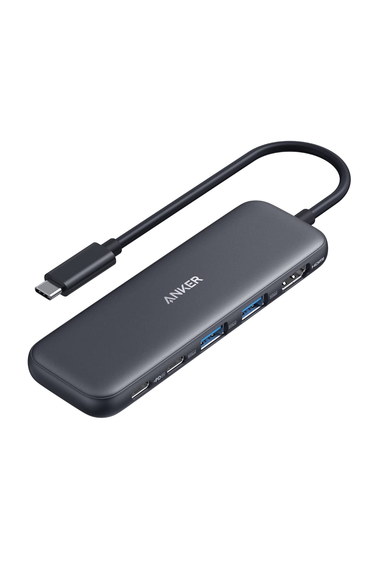 Anker 332 USB-C ハブ (5-in-1) 100W USB PD対応 4K HDMIポート5Gbps 高速データ転送 USB-C/USB-Aポー..