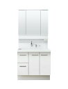 LIXIL(リクシル) INAX 洗面化粧台 セット K1シリーズ シングルレバーシャワー水栓 引出タイプ グロスホワイト K1H5-905SY/YS2H & ...