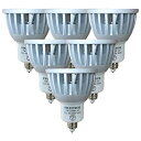 Fwaytech LEDスポット E11 狭角 調光対応 濃い電球色2300K COB7W JDRφ50 LEDハロゲン電球形 60W?75W相当 密閉器具対応 ダイクロハロゲン 6個セット (濃い電球色相当(2300K), 本体銀 (狭角15度) E11