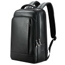 Ariga リュック メンズ 本革 牛革 スクエア 15.6インチPC収納 A4 レザー 防水 大容量 リュックサック バックパック ビジネスリュック 人気 通...