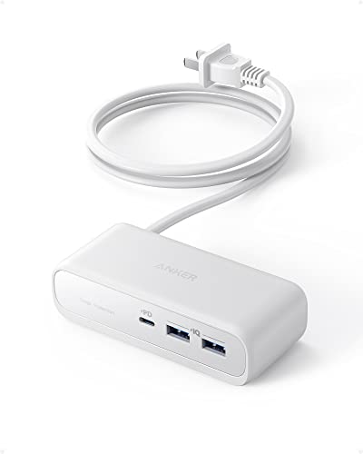 Anker 521 Power StripUSBå Ÿå 󥻥Ⱥ 3 USB-C 1ݡ USB-A 2ݡ Ĺ 1.5mˡPSEѴŬ/USB Power Deliveryб iPhone iPad Pro