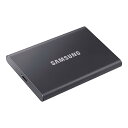 Samsung T7 2TB 外付けSSD 最大転送速度1,050MB/秒 USB3.2 Gen2(10Gbps, Type-C)グレー iPhone15シリーズ動作確認済み MU-PC2T0T/EC 国内正規保証品