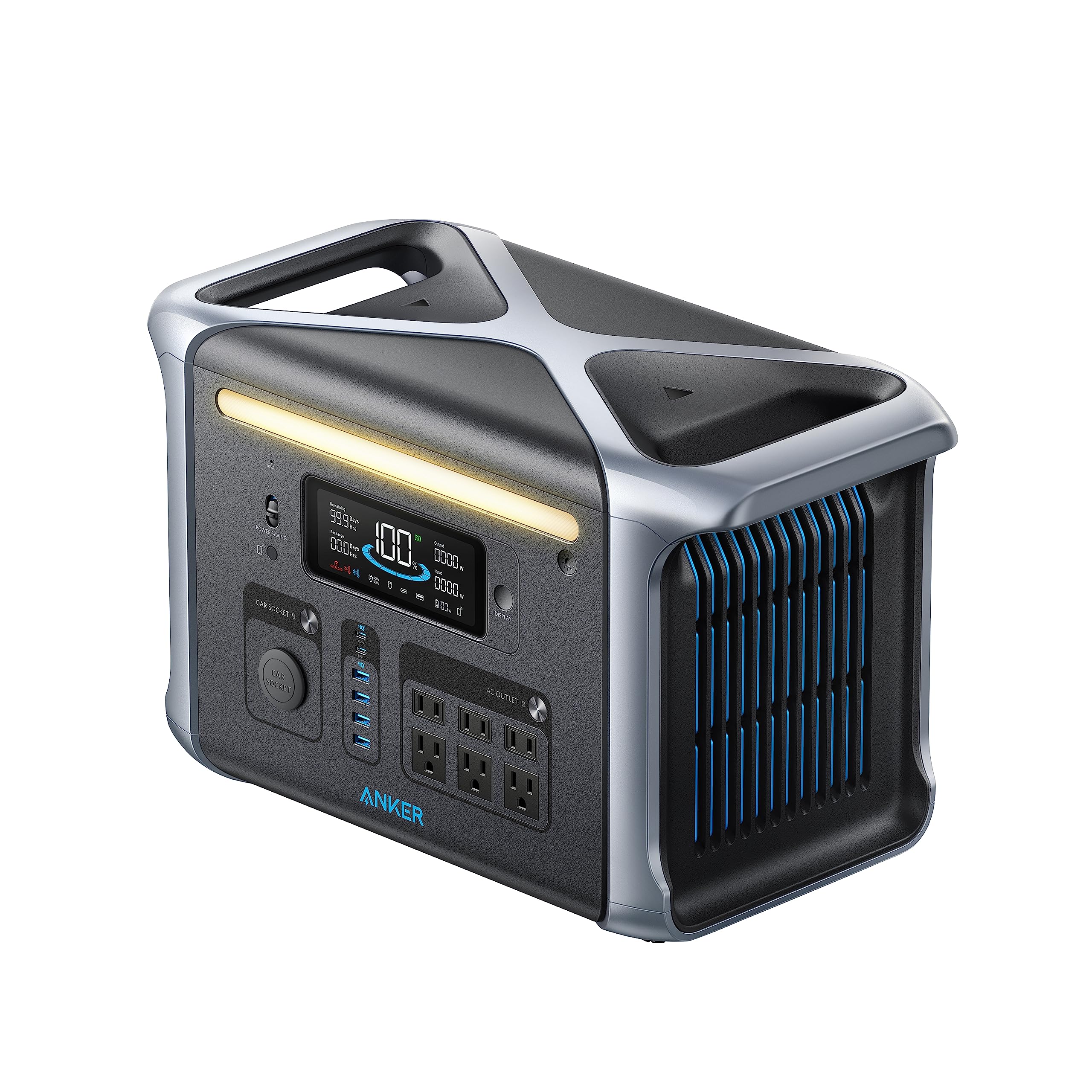 Anker 757 Portable Power Station (PowerHouse 1229Wh) Solix F1200 ݡ֥Ÿ 1.5  AC(1500W / ִֺ2400W / SurgePad 1800W, 6
