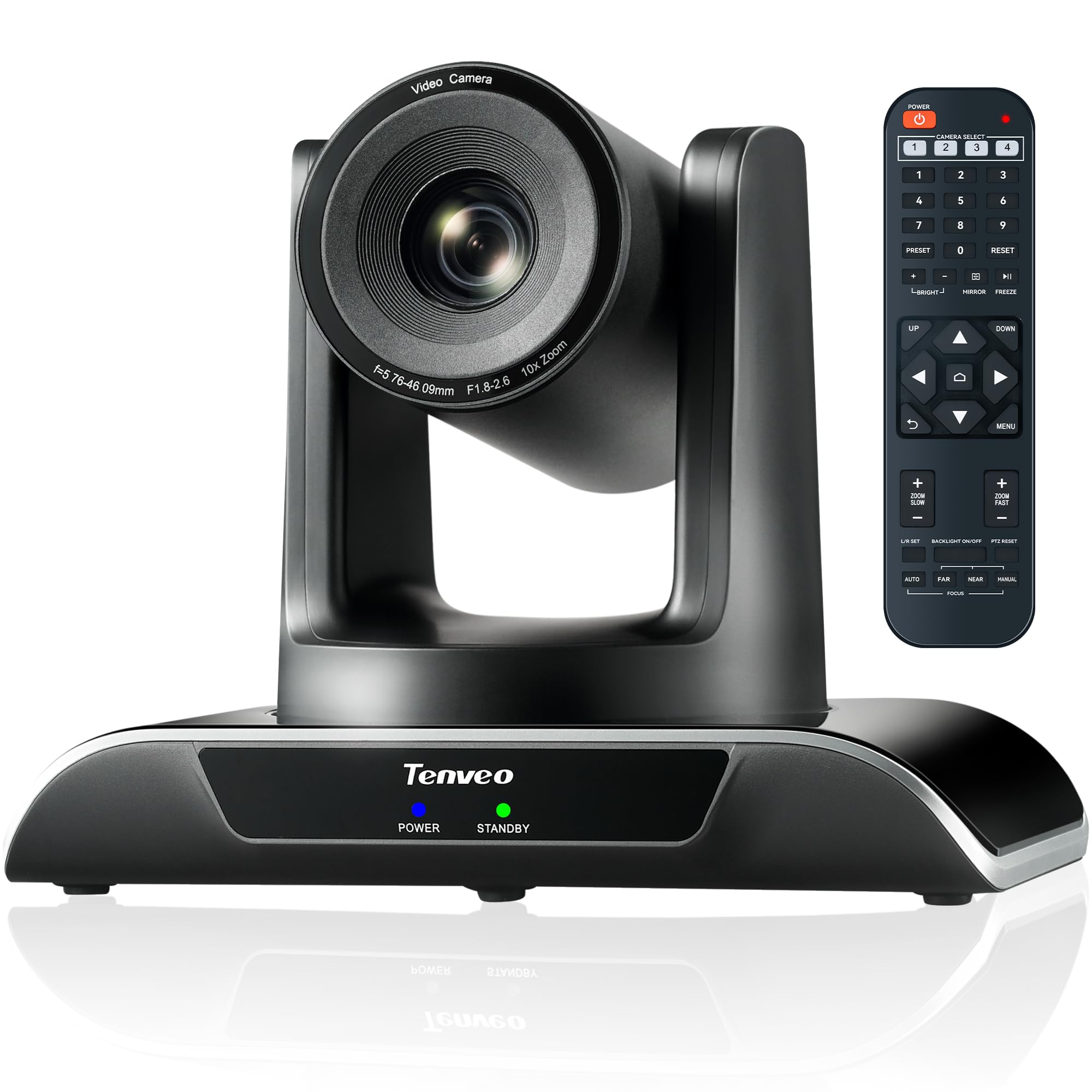 Tenveo PTZカメラweb会議ビデオウェブカメラ10倍光学ズーム1080P 60FPS広角 ptz We...