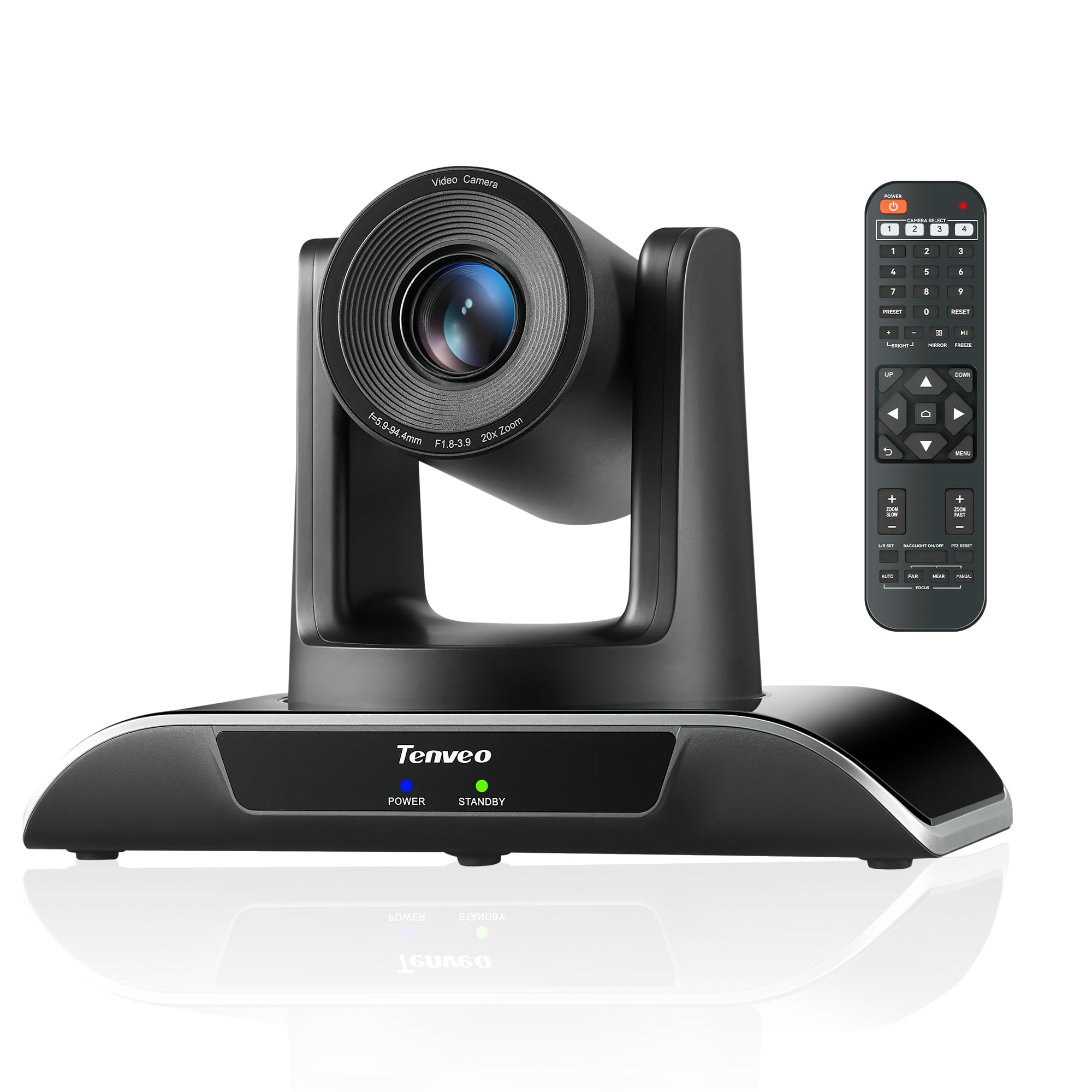 Tenveo PTZカメラweb会議ビデオウェブカメラ20倍光学ズーム1080P 60FPS広角 ptz We...