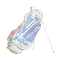 TECH SKIN Tour Flex スタンドキャディバッグ ゴルフクラブケース 超軽量 収納力 防水 ゴルフバッグ (ホログラム)(3)