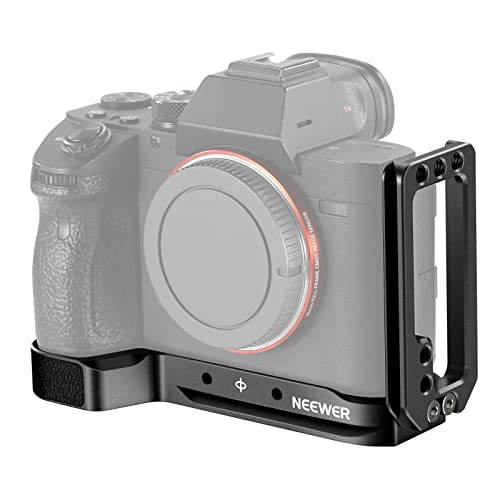 NEEWER L型カメラブラケット アルカスタイルクイックリリースプレート付き L角縦横切り替えカメラプレート Sony A7RIII A7III A9 に対応