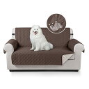 TAOCOCO ソファカバー 全面防水 ソファーシート 犬猫対策 毛髪不粘着 滑り止め 1人2人3人掛け 肘付き 替えソファカバー 防塵 汚れ防止 傷防止 爪とぎ防止 マルチカバー 四季適用 撥水加工 丸洗い可能 (ブラウン 2人掛け)