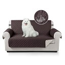 TAOCOCO ソファカバー 全面防水 ソファーシート 犬猫対策 毛髪不粘着 滑り止め 1人2人3人掛け 肘付き 替えソファカバー 防塵 汚れ防止 傷防止 爪とぎ防止 マルチカバー 四季適用 撥水加工 丸洗い可能 (チョコレート色, 2人掛け)