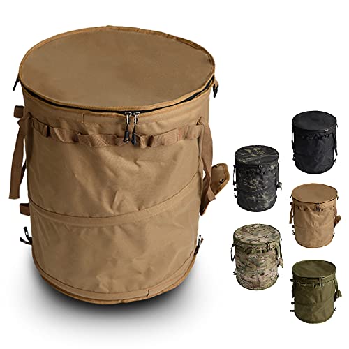 キャンプ トラッシュボックス 自立式 ポップアップ ゴミ箱 コンテナ ギア 収納 ストーブ 折りたたみ 薪..