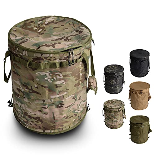 キャンプ トラッシュボックス 自立式 ポップアップ ゴミ箱 コンテナ ギア 収納 ストーブ 折りたたみ 薪..