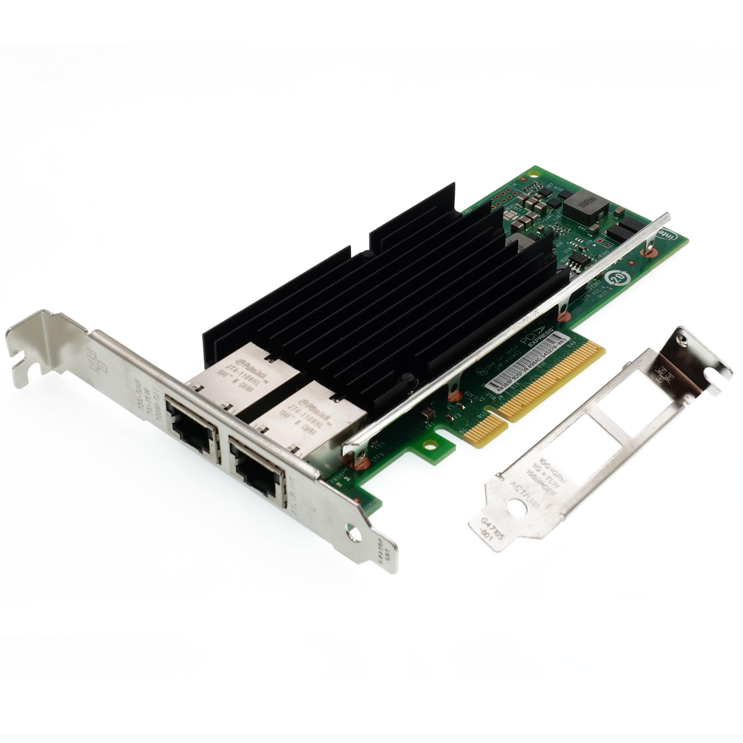 10Gbps LANカード Intel X540-T2コントローラーチップ デュアルRJ45ポート 10GbE ネットワークカード P..