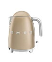 【日本正規品】SMEG スメッグ 電気ケトル (1.7L) (シャンパンマット)