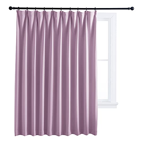 NICETOWN カーテン 遮光 1級 防音 防寒 厚手 幅150cm丈230cm ラベンダー 1枚 断熱 省エネ おしゃれ 冷暖房の効率アップ カーテンセット 仕切り用 北欧 洋室 和室 リビング用 部屋 寝室 子供ルーム コーヒー店
