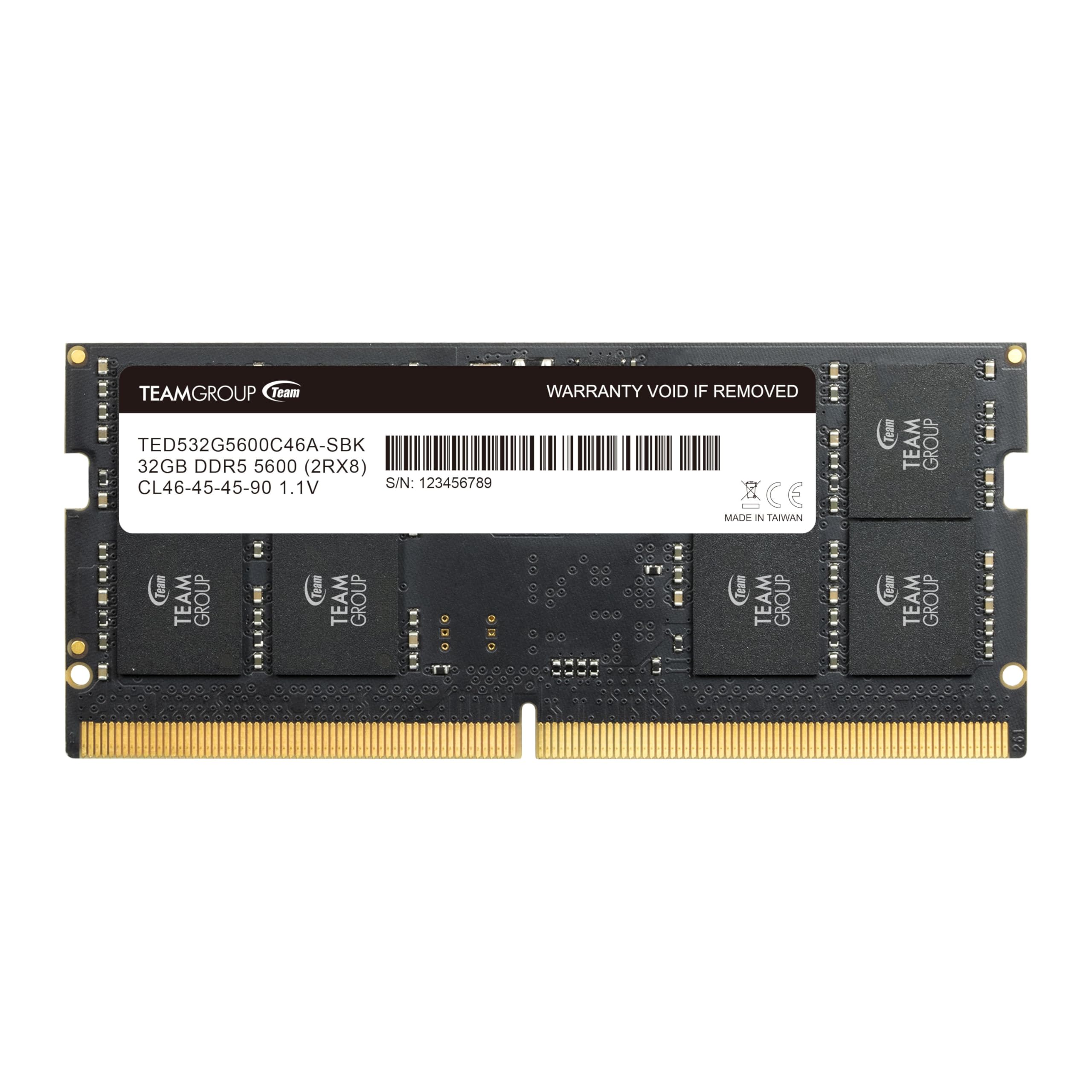 Team ノートPC用メモリ SO-DIMM DDR5 5600MHz PC5-44800 32GB Eliteシリーズ 日本国内無期限正規保証