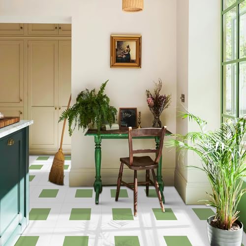 MORCART フロアタイル 置くだけ フロアシート 接着剤不要 床 リメイクシート 貼るだけ DIY トイレ 浴室..