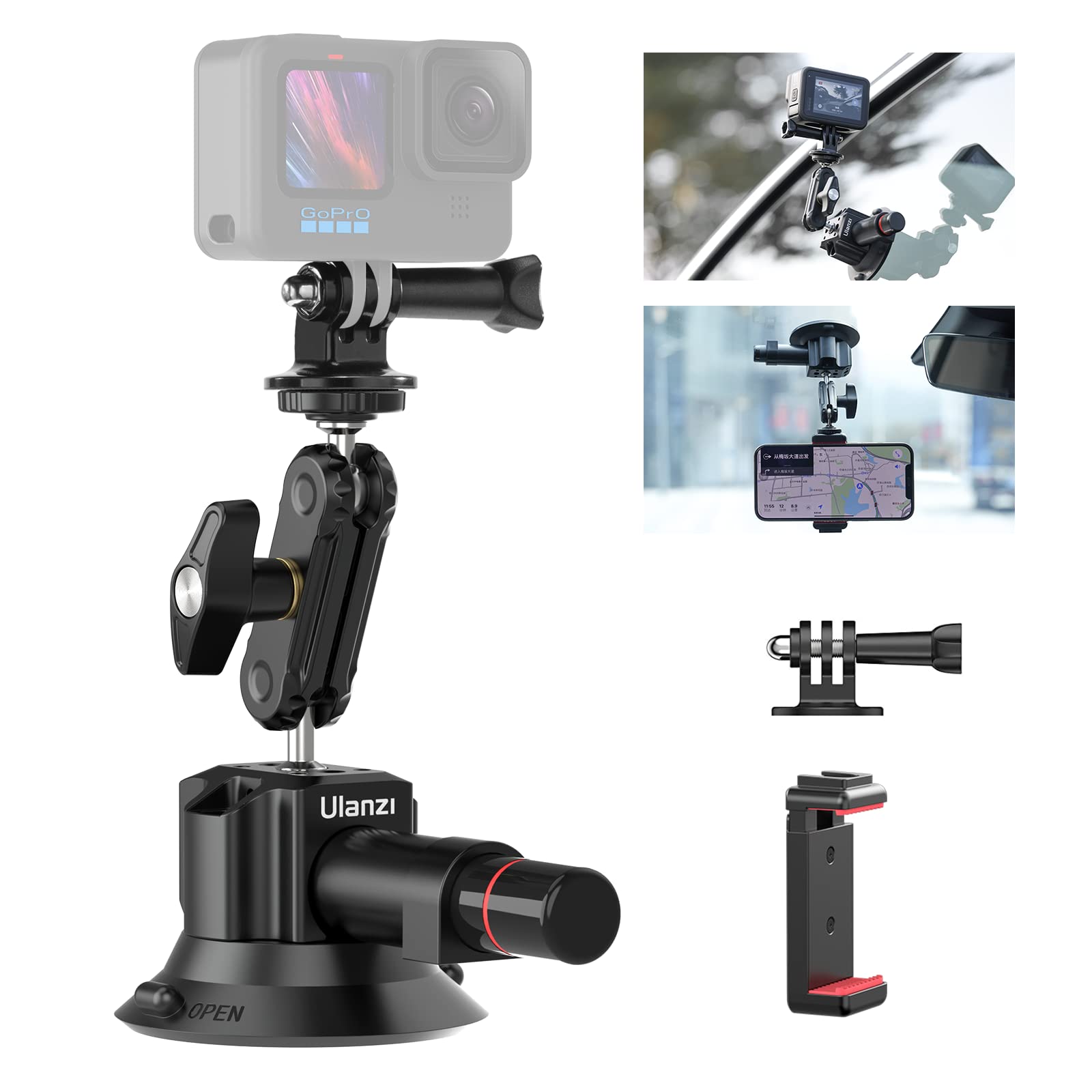 Ulanzi SC-01 zՃ}Eg ԍڃ}Eg GoPro Insta360 DJI Jp 360] A~ ԍڃz_[ ԍڗpԊOtg tgEAETCh̃KXɋzł tȒP 3C` 1/4