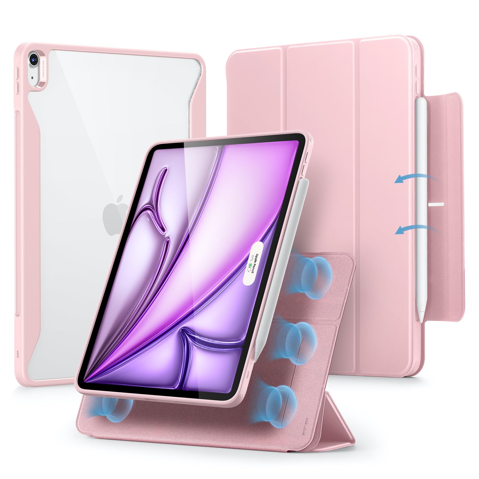 ESR iPad Air 13(M2) 2024 Pencilۥդ곰ǽޥͥåȥС֤/֤...