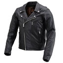 デイトナ(Daytona) バイク用 レザー ジャケット 本革(撥水加工) 春秋冬 ダブル ライダース DL-003 ブラック 2XLサイズ(メンズ) 17816