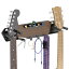 KDD ギタースタンド 壁掛け 2本収納 木製 ギターフック 取り外し可能 ギターハンガー ピックホルダーと4つのフック付き 耐荷重 18kg ベーススタンド ひっかき傷防止 滑り止め ウクレレスタンドがエレキ＆アコースティックギター、ベース、ウクレレスに