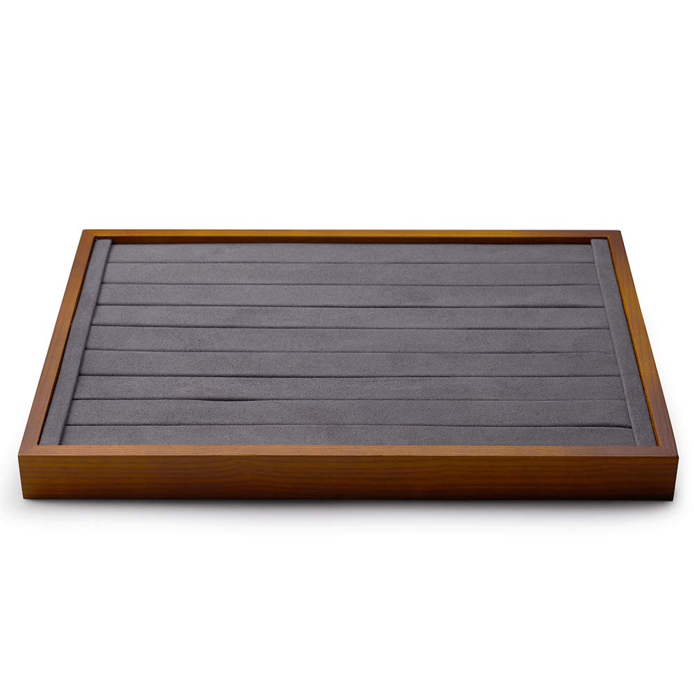 Oirlv ジュエリートレイ アクセサリートレイ 木製 ネックレス ブレスレット ピアス 指輪展示用 小物置き 高級 おしゃれ P05202 (D:リング用 ダ...