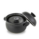 たいせい窯 萬古焼 土鍋 ごはん鍋 3合炊き 黒 / 日本製 直火用 電子レンジ対応 食洗機対応 オーブン対応 / 炊飯土鍋 炊飯器 調理器具 昔道具 おひつ ...