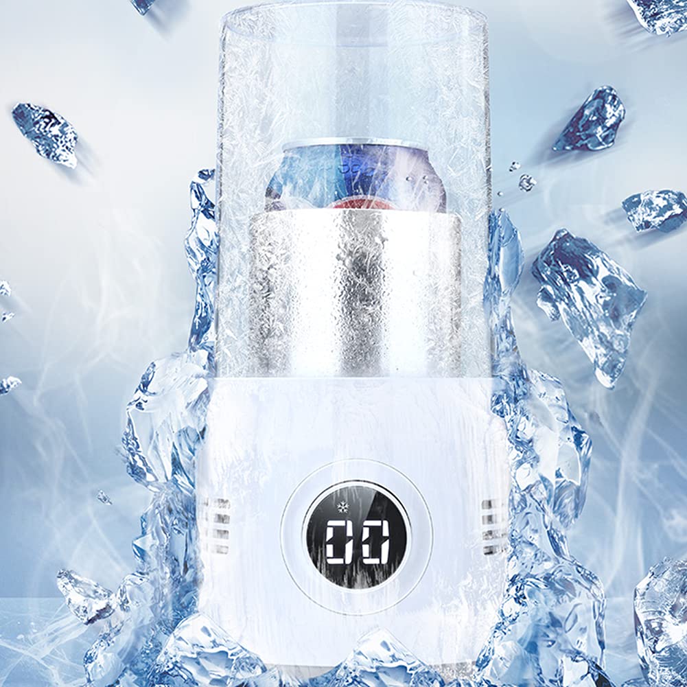 MACOLAUDER ドリンクホルダー 3℃?60℃ カップ ドリンク クーラー ホルダー 車載＆自宅 冷温 急速冷却 静..