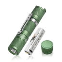 LUMINTOP 小型軽量LED懐中電灯 フラッシュライト 明るさ900ルーメン 連続点灯60時間 5モード/電池付き/マジくテール付き IP68 完全防水 耐衝撃1.5M 単三電池対応 防災 停電対策 ハンディライト (Tool AA 3.0-GREEN