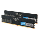 Crucial RAM 32GB キット (2x16GB) DDR5 5600MHz (5200MHzまたは4800MHz) デスクトップメモリ CT2K16G56C46U5 ブラック