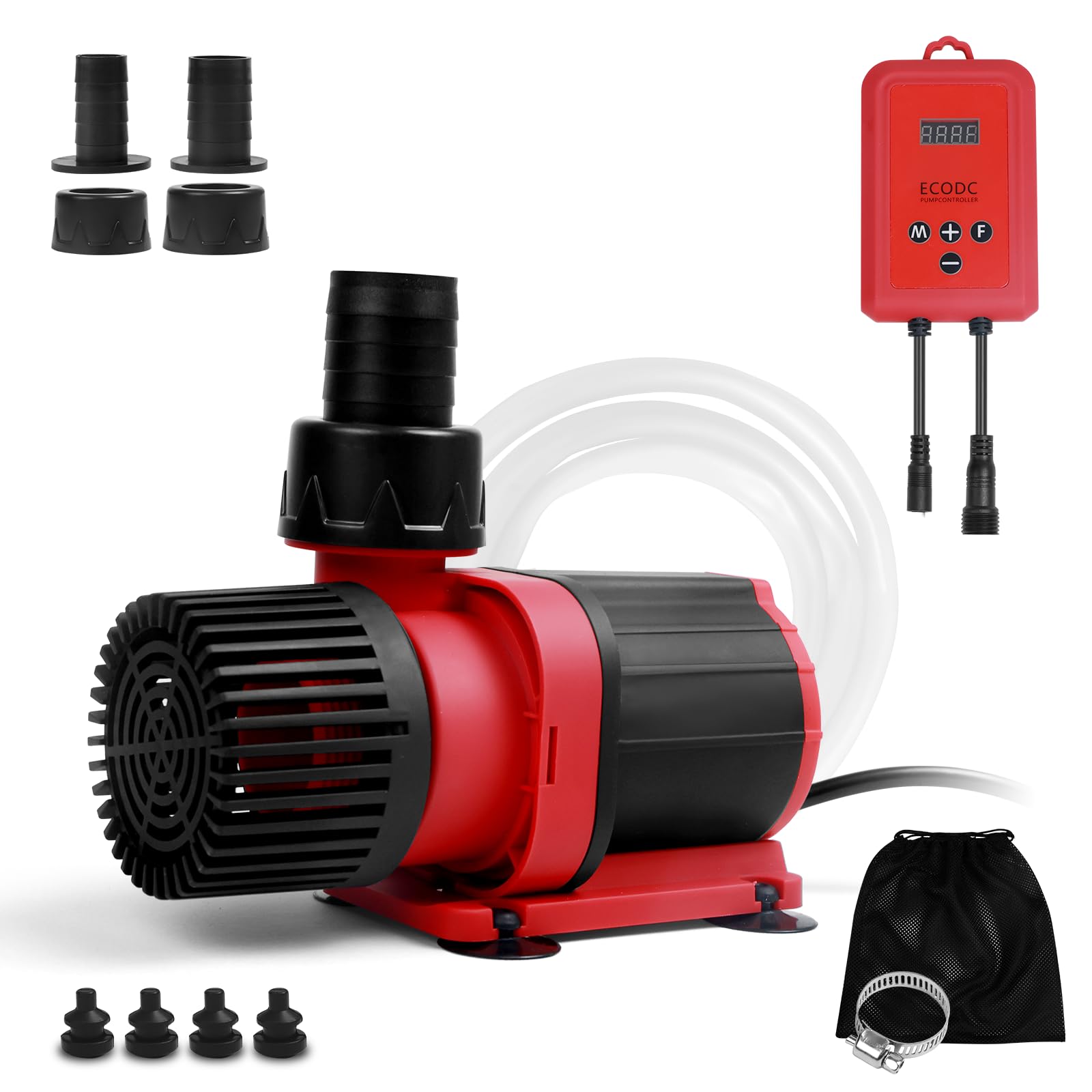 Onlit 水中ポンプ 排水ポンプ 循環ポンプ 吐出量2500L/H 最大揚程2.8M 18W 100V 50/60Hz通用 10段階流..